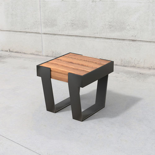 Banc public contemporain - Wade 627 - SIT Urban Design - en bois / en métal / sans dossier