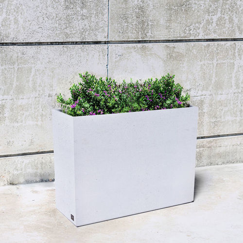 Pot de jardin en béton - Slim 233 - SIT Urban Design - en fibre de verre / rectangulaire / professionnel