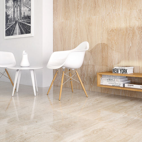 Carrelage en grès cérame - TRAVERTINO NAVONA  - RUBICER - poli / mat / d'intérieur