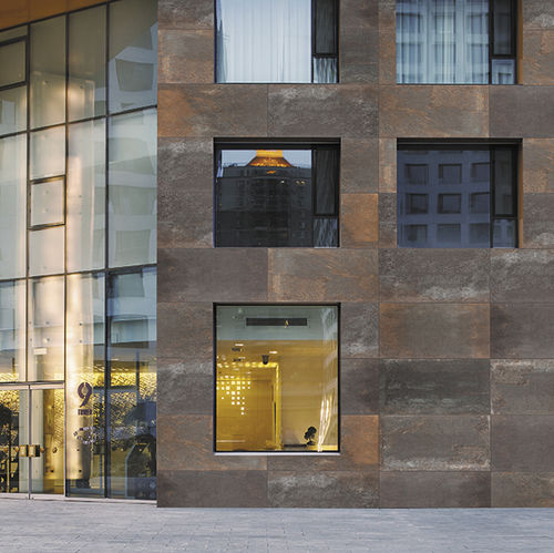 Carrelage en grès cérame - STEEL CORTEN  - RUBICER - mat / d'intérieur / d'extérieur