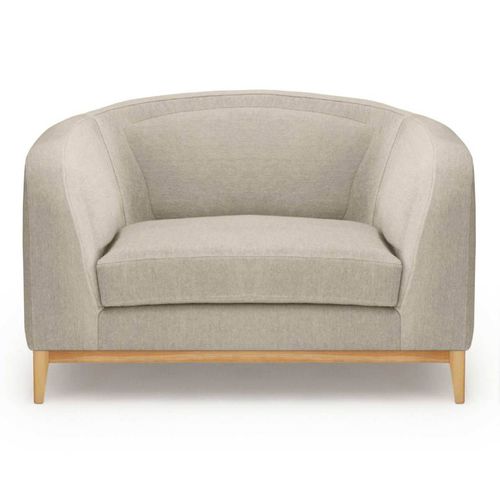 Fauteuil contemporain - ZENO - D3CO - en cuir / en tissu / avec coussin amovible