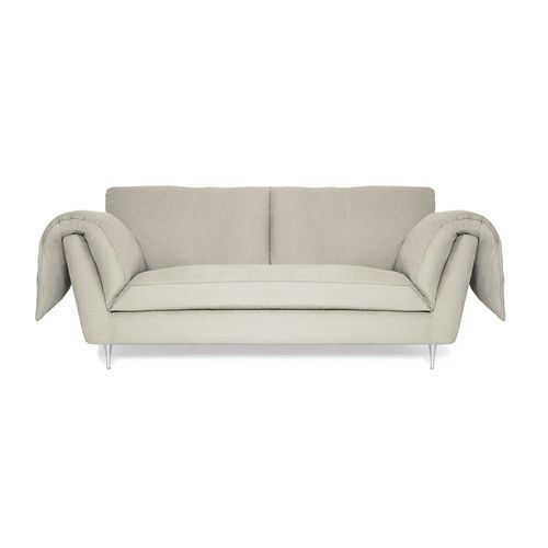 Canapé contemporain - CASQUET SMALL WITH WINGS - D3CO - en tissu / en cuir / avec revêtement amovible