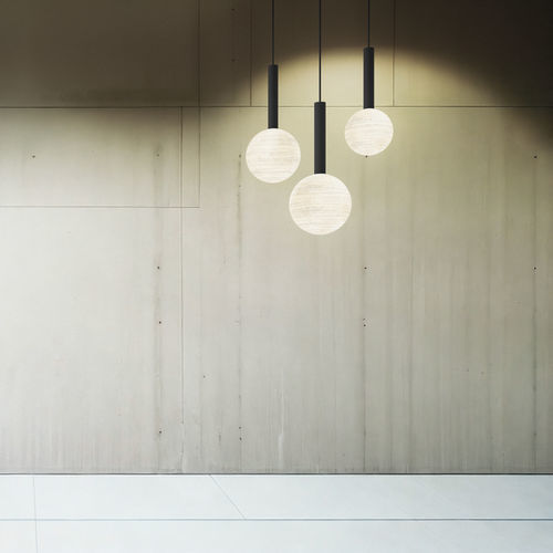 Suspension - MOONRISE - Manooi - en métal peint / en onyx / contemporaine