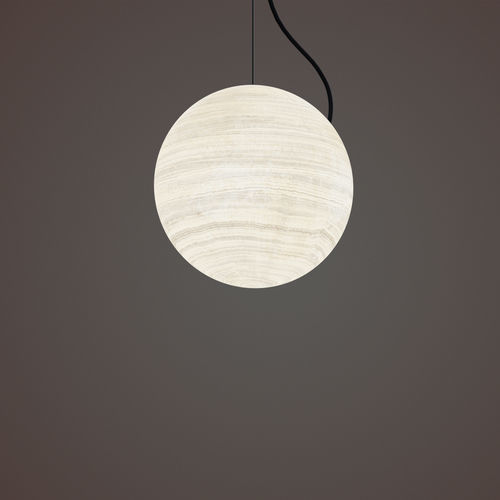 Suspension - IO - Manooi - en métal peint / en onyx / contemporaine