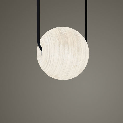 Suspension - AURA - Manooi - en métal peint / en onyx / contemporaine