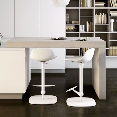 Tabouret de bar contemporain - PURE LOOP MINI UPDOWN - Infiniti - en cuir / en contreplaqué / en polypropylène