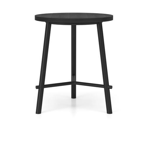 Table bistrot contemporaine - RECORD - Infiniti - en acier peint / avec piètement en acier peint / ronde