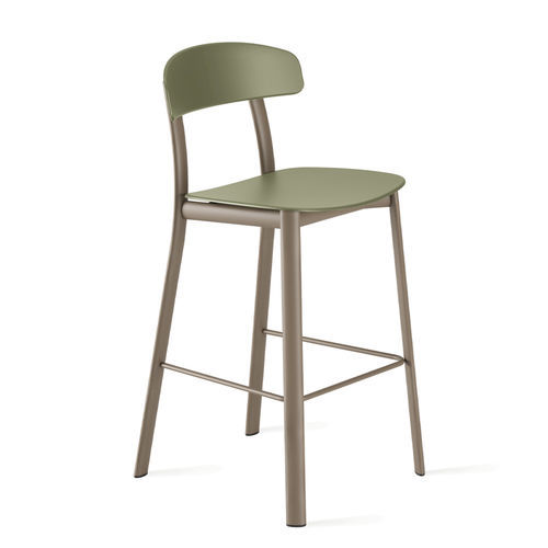 Tabouret contemporain - FELUCA POP - Infiniti - en polypropylène / avec piètement en métal / avec repose-pieds