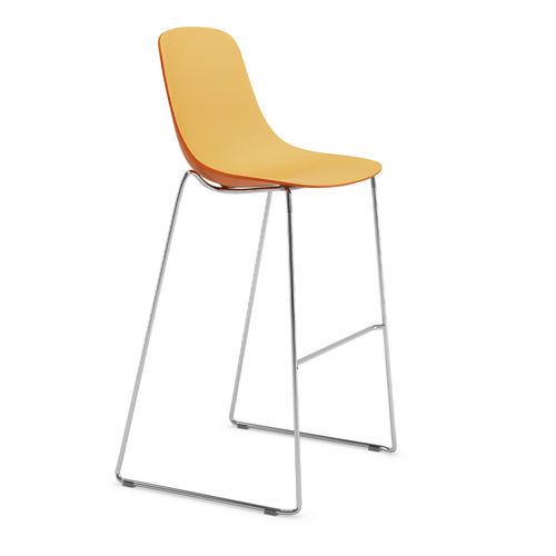 Tabouret de bar contemporain - PURE LOOP BINUANCE - Infiniti - en polypropylène / luge / pour bar
