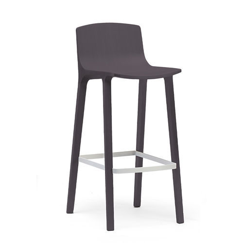 Tabouret de bar design scandinave - SEAME - Infiniti - en chêne / avec piètement en métal / avec piètement en chêne