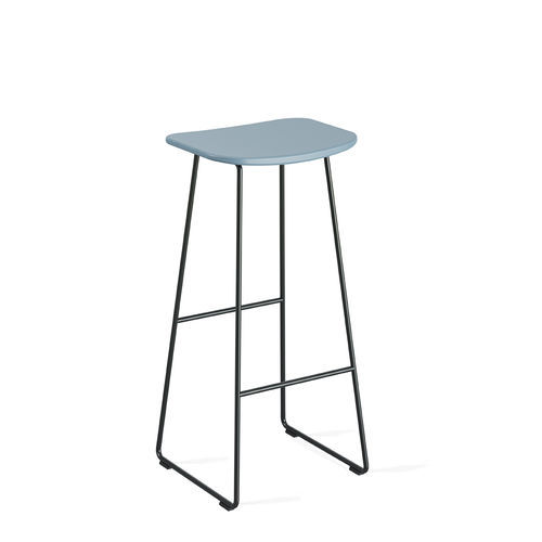 Tabouret de bar design minimaliste - KLEJN - Infiniti - en bois / en polypropylène / avec piètement en acier
