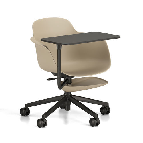 Chaise de travail en polypropylène - SICLA EDU - Infiniti - à tablette / pour école / marron