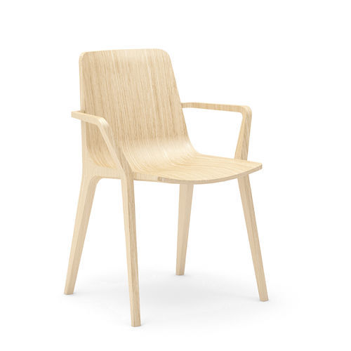 Chaise contemporaine - SEAME - Infiniti - d'intérieur / d'extérieur / en bois