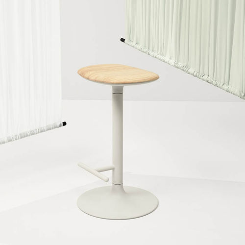 Tabouret contemporain - FLINK - Infiniti - en tissu / en acier / en aluminium