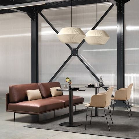 Fauteuil contemporain - DEEP COVER - Quinti. - en tissu / en bois / en métal