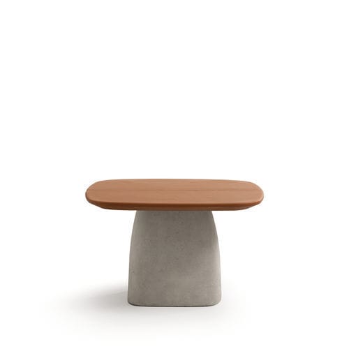 Table basse contemporaine - HILL - Quinti. - en béton / avec piètement en béton / carrée