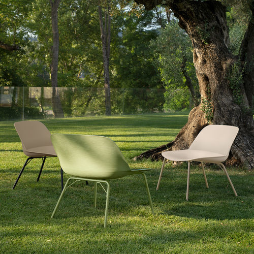 Fauteuil contemporain - DEEP XL - Quinti. - en tissu / en plastique / gris