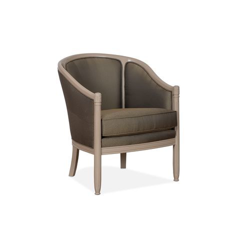 Fauteuil classique - DALILA - AM LIVING - en tissu / en bois laqué / avec coussin amovible