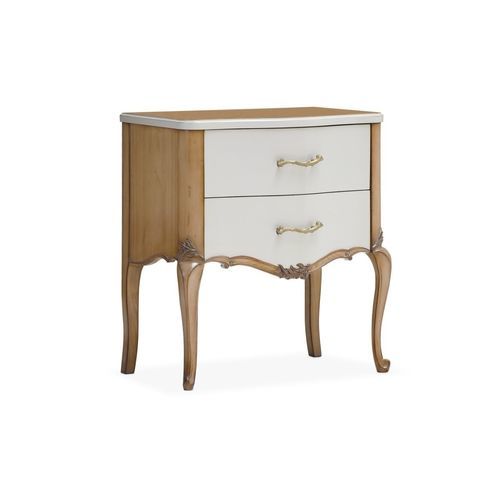 Table de chevet de style - FLORENCE - AM LIVING - en bois laqué / avec piètement en bois / rectangulaire