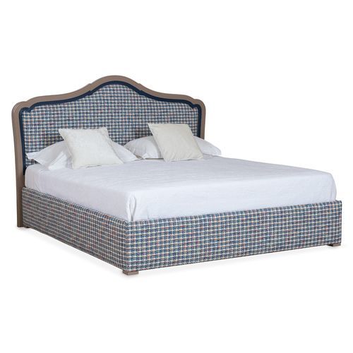 Lit king size - JULIETTE - AM LIVING - classique / tapissé / avec tête de lit