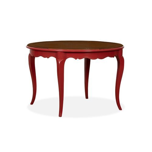 Table à manger de style Louis XV - AC3097Z - AM LIVING - en bois / avec piètement en bois laqué / ronde