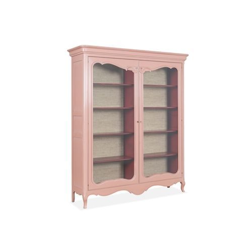 Vitrine armoire de style Louis XV - AC6147 - AM LIVING - autoportante / en bois laqué / avec portes battantes