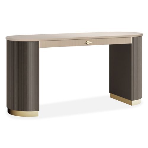 Bureau sur pied - AIM - AM LIVING - contemporain / en bois laqué / droit