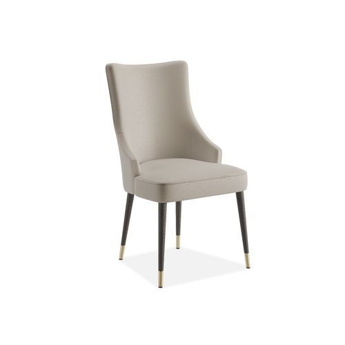 Chaise contemporaine - AVALON - AM LIVING - d'intérieur / en cuir / avec piètement en bois