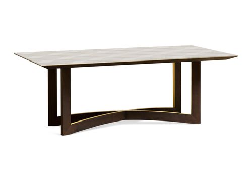 Table à manger contemporaine - AVALON - AM LIVING - en placage de bois / avec piètement en bois / rectangulaire