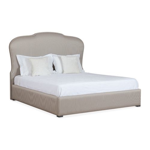 Lit king size - GALA - AM LIVING - classique / tapissé / avec tête de lit