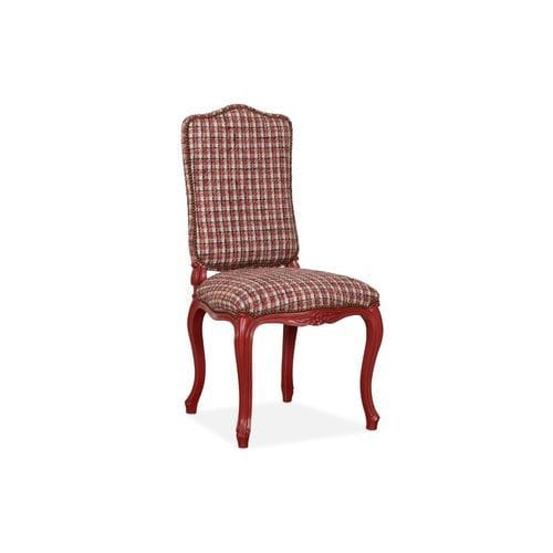 Chaise de salle à manger de style Louis XV - AC3106.TC - AM LIVING - d'intérieur / en tissu / avec piètement en bois laqué