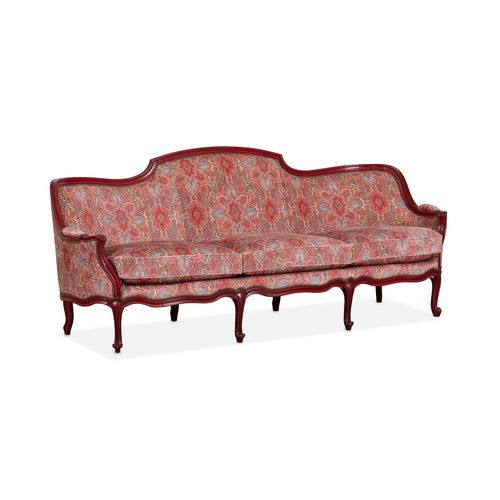 Canapé de style Louis XV - ALXVSOF02LE.TC - AM LIVING - en tissu / avec accoudoirs / avec coussin amovible