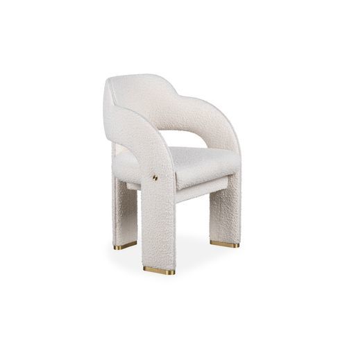 Chaise contemporaine - MELLOW - AM LIVING - d'intérieur / en tissu / avec piètement en laiton