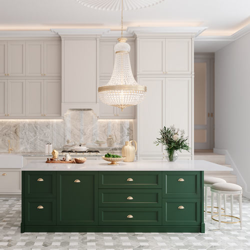 Cuisine classique - DIRECTOIRE - AM LIVING - en bois laqué / modulaire / avec poignée