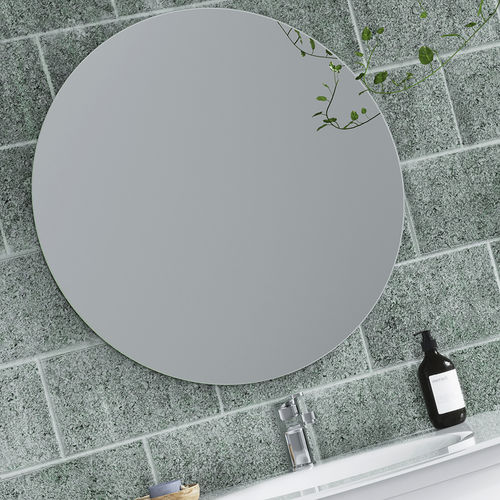 Miroir de salle de bain mural - SIMPLE - BISELARTE - contemporain / rond / gris