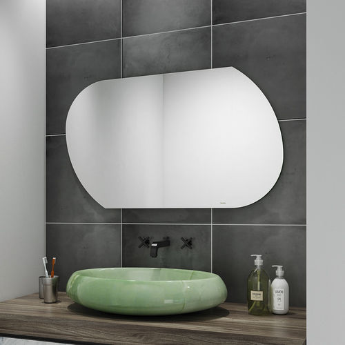 Miroir de salle de bain mural - ORIGAMI SIMPLE - BISELARTE - contemporain / gris / horizontal