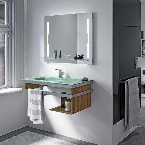 Miroir de salle de bain mural - STYLUS - BISELARTE - contemporain / rectangulaire / aluminium