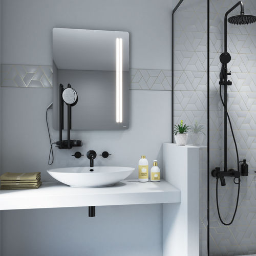 Miroir de salle de bain mural - LINK - BISELARTE - contemporain / rectangulaire / en métal