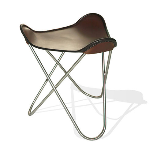 Repose-pied contemporain - HARDOY BUTTERFLY - WEINBAUMS - en cuir / en inox / professionnel
