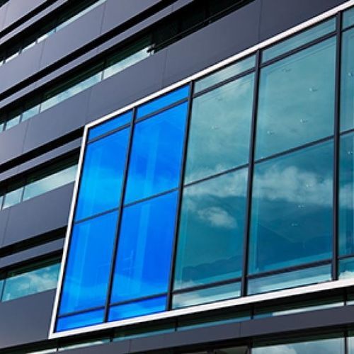 Film décoratif pour fenêtre - AZUR 80 XC - SolarScreen International - pour façade / pour applications sur verre / en PET