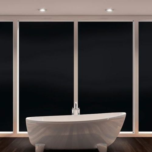 Film décoratif pour fenêtre - Black Opaque - SolarScreen International - pour applications sur verre / en PET / adhésif
