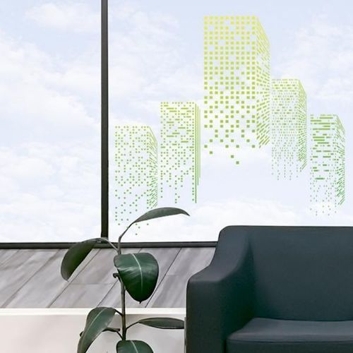 Film décoratif pour applications sur verre - MAT OPAL - SolarScreen International - en PET / adhésif / stable aux UV