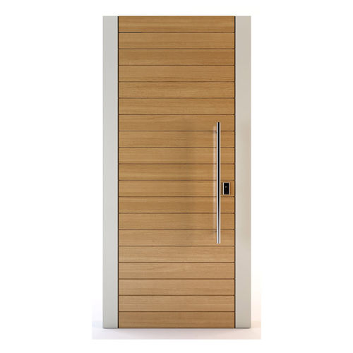 Porte d'entrée - PHAISTOS - Block95 Wooden Doors And Windows - en bois massif / battante / pleine