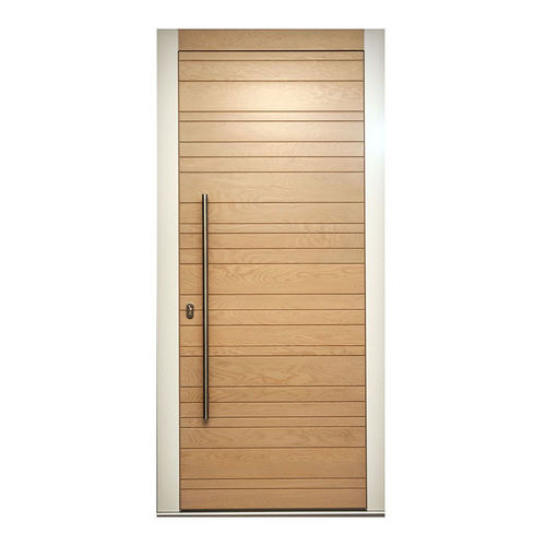 Porte d'entrée - LYKTOS - Block95 Wooden Doors And Windows - en bois massif / battante / à pivot