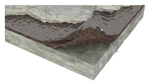 Sous-couche acoustique en feuille - ACOUSTICORK U31 - Total Vibration Solutions TVS - en caoutchouc / en liège
