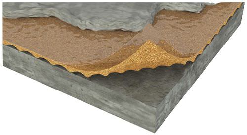 Sous-couche résiliente en liège - ACOUSTICORK U32 - Total Vibration Solutions TVS