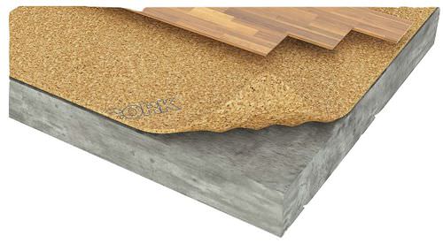 Sous-couche résiliente en feuille - ACOUSTICORK C31 - Total Vibration Solutions TVS - en liège