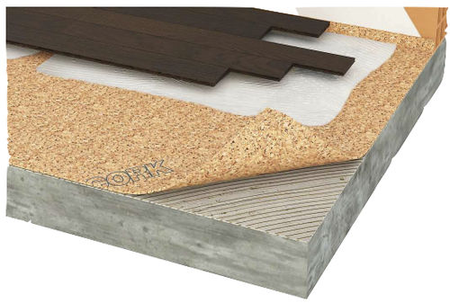 Sous-couche résiliente en feuille - ACOUSTICORK T11 - Total Vibration Solutions TVS - en liège
