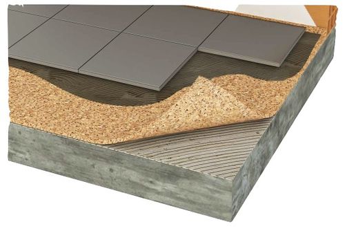 Sous-couche résiliente en feuille - ACOUSTICORK T61 - Total Vibration Solutions TVS - en liège