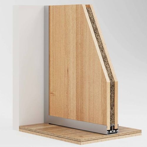 Cloison amovible - RITMICA OPACA - DIVILUX - en bois / en aluminium / professionnelle
